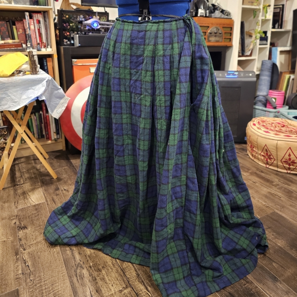 Handmade 18th century flannel petticoat
